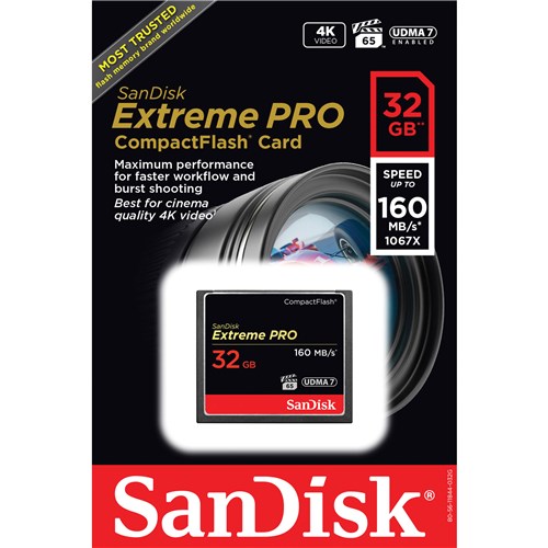 Sandisk Extreme Pro 32gb Cf 160mbS Memory Card 003